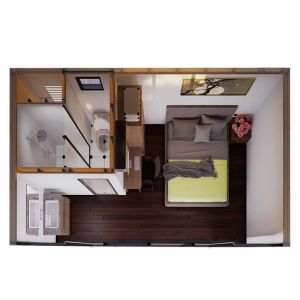 6m Apple Capsule House Cabin Container Galvanized Steel Structure