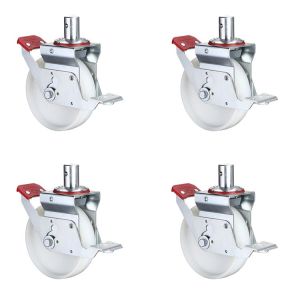 150mm All Terrain Scaffolding Wheels , 880lbs Loading Caster Wheel Scaffolding