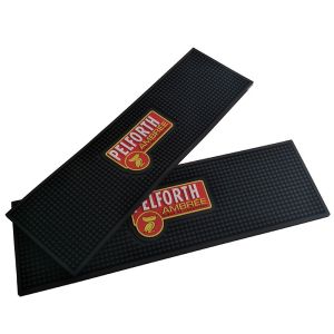 Rubber Bar Spill Mat, Non-Slip No-Spill Drink Beer Bartender Service Mat,