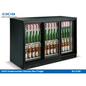 Integrated Beer Cooler Refrigerator , 280W Input 3 Door Underbench Fridge Three