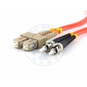 XYFiber multimode OM2 duplex fiber optic patch cable 50/ 125 SC to ST