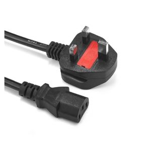 Durable ASTA 60227 IEC53 Power Cord UK Plug To C5 3 Pin Laptop Power Lead