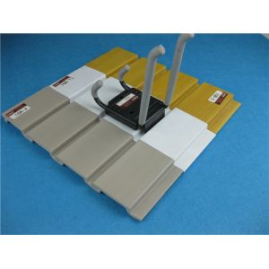 China Taupe 8ft Storage Wall Panels , Wood Plastic Board Wall Panels For Craft Room on sale