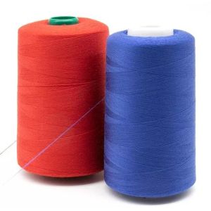 Dyed 16S/2 Poly Poly Core Spun Sewing Thread For Leather Products