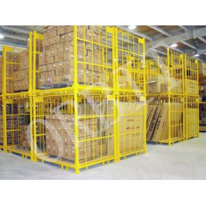 Foldable Shippable Detachable Storage Steel Stacking Racks With Powder Coat