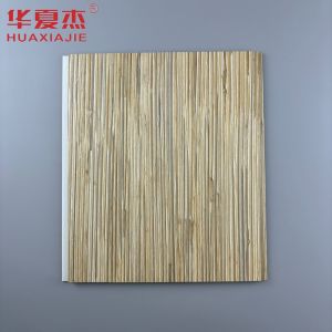 China Modern Design Wood Grains Pvc Wall Panel Laminated Surface Ceiling Panel Decoration For Home Interior And Exterior on sale