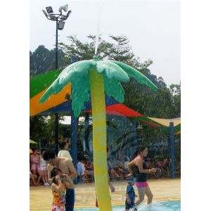 China Water Park Equipment Water Spraying Leaves And Lotus For Children Aqua Park on sale