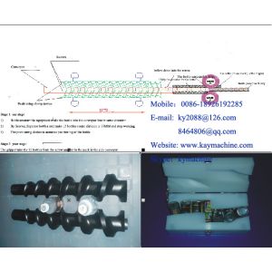 Bottles conveyor screws for feeding bottles AUGERS bottle guides container