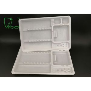 China White Electronics Packaging Disposable Plastic Tray on sale