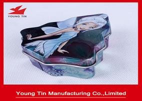 Cheap Christmas Tree Promotional Candy Gift Tins With Custom Artwork CMYK Printing for sale