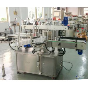 Flat Square Plastic Bottle Single Sticker One Side Label Applicator Machine Full