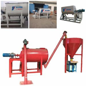 Dry Mortar Powder Mixer Machine , Horizontal Screw Mixer For Building Materials