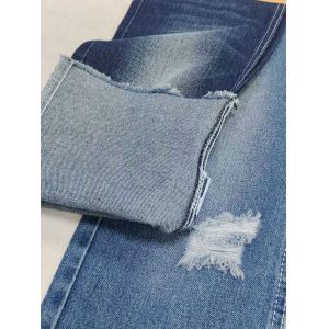 China 70%Cotton 10.3oz Denim Fabric With 10*10 Construction Dark Indigo Stretch Free For Jeans on sale