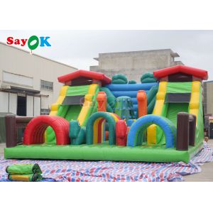 Funny Inflatable Theme Park Bouncer Slide Trampoline For Kids Commercial Indoor