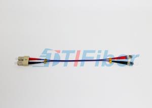 China 50 / 125 mm fiber patch cords , multimode patch cord ST / UPC to SC / UPC on sale