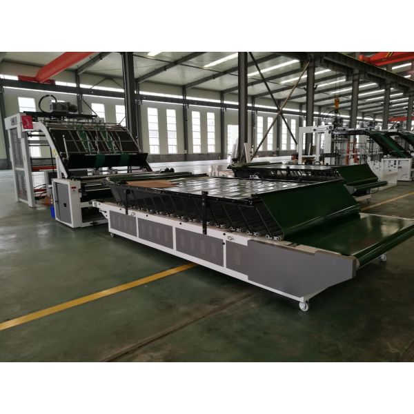 Corrugated Cardboard Flute Laminator Machine , Glue Lamination Machine