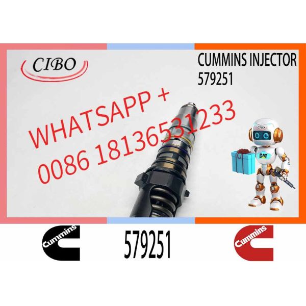 Construction Machinery Parts Fuel Injector For QSKX15 Diesel 579251 1846350 579261 1731091 For CUMMINS Diesel Engine