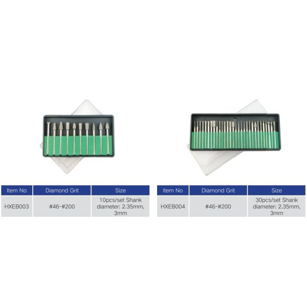 High Performace Diamond Grinding Needle Diamond Mounter Point For Hole Grinding