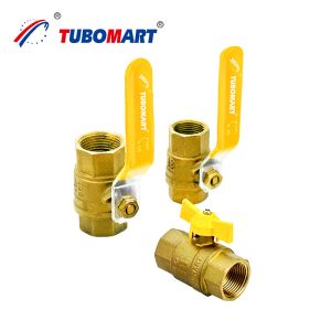 China Forged Iron Long Handle Compression Brass 2 Way Screw Thread Ball GAS Valve For PEX AL PEX System on sale