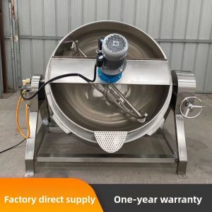 Cheap Free Spare Parts Electric Cooking Pot Jacketed Kettle with Stirrer and Timing Device for sale