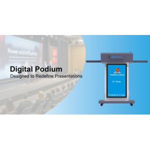 Portable Auto Lift Smart Digital Interactive Podium Digital Lectern Smart Podium