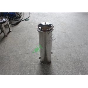 Vertical Type Stainless Steel Cartridge Filter Housing / Industrial Water Filter Housing