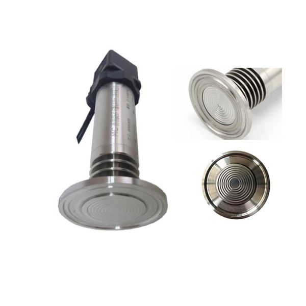 Medical Flat Membrane Sanitary Pressure Sensor , Flush Diaphragm Pressure