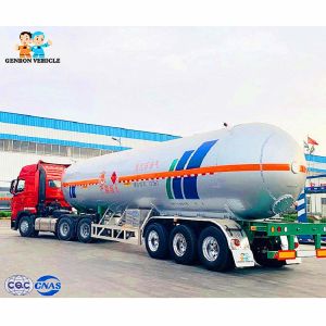Three Axles Lpg Q345R ASME 40ton 40000L Semi Tanker Trailer