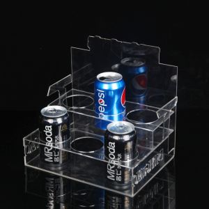 Recyclable Custom Acrylic Pepsi Coca Cola Counter Displays Stand