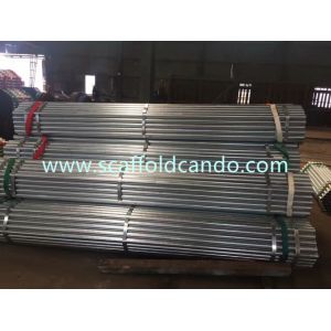 China 48.6mm O.D , 2.4mm Thickness STK500 scaffolding steel pipe,hot dip galvanized tube for JIS G3444  with high quality on sale