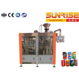 China SUNRISE Carbonated Drinks Production Line , 60 heads Beer Can Filling Machine on sale