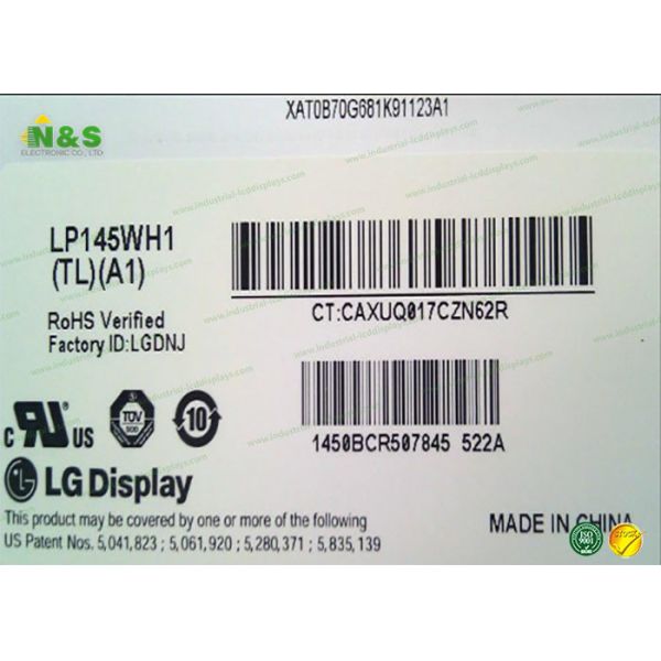 Wholesale 1366*768 LP145WH1-TLA1 LG LCD Panel for 14.5 inch Flat Rectangle