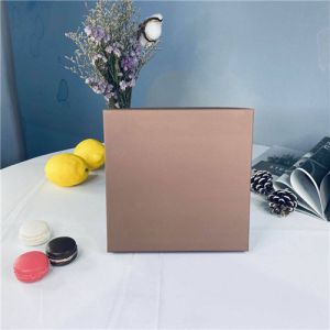 China Luxury Square Brown Portable Dessert Packaging Boxes on sale