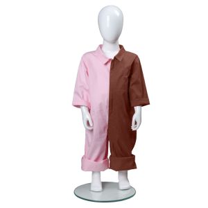 China Poplin Patchwork Clothes Unisex Kids Long Sleeve Cosy Zipper Design One Piece Suit on sale