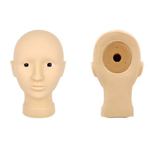 Semi PMU Practice Open Eyes Model Head Artificial Rubber , Practice Face For