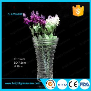 cheap clear glass vase for decoration