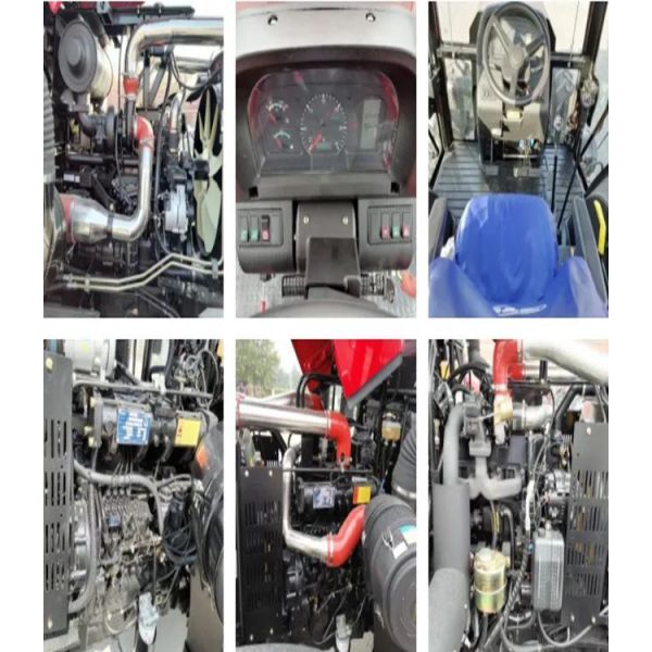 Low Fuel Consumption 4WD 60HP 80HP 100HP Small Agriculture Farm Tractor With Comfortable Cab And New Type Engine