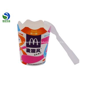 Eco Friendly 300ml Paper Ice Cream Tubs Food - Grade Customized Printing 6oz