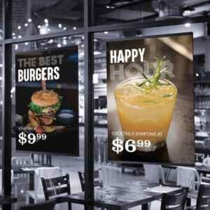 Shopping Mall And Restaurant Advertising LED Poster Screen With Definition