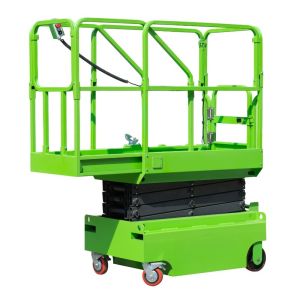 Mini Manual Pushing 3.9 Meters Aerial Work Platform With Anti - Skid Checkered
