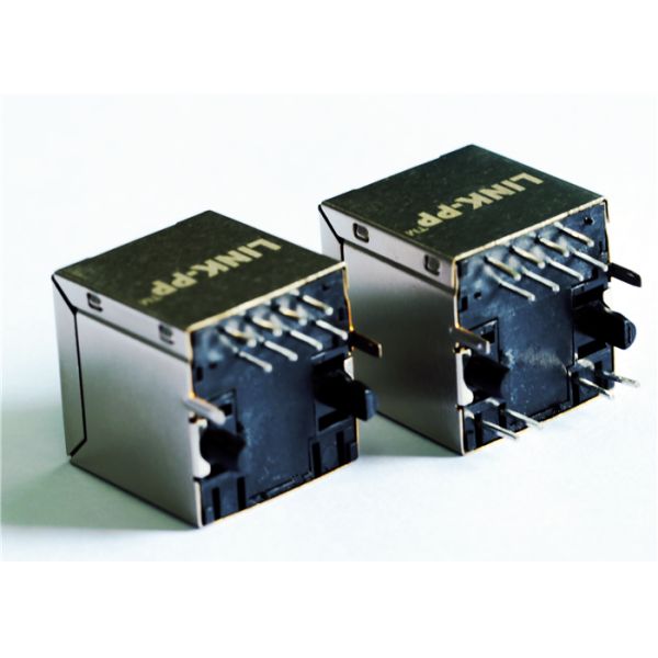 ARJC07-111071A Vertical 10/100 Base-Tx RJ45 with LED LPJD0012BENL THT PCB Jack