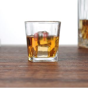 China Square Double Rocks Promotional Glass For Whiskey Drinking on sale