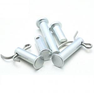 China Zinc Plated Metal Steel Clevis Rivets And Pins 4.8 Flat Head 3-60mm on sale