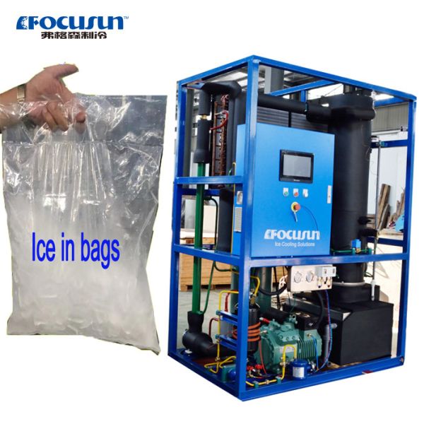 Quality High Capacity 60 000 Kilos PLC Ice Roll Tube Making Machines with R404A Refrigerant wholesale