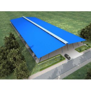 Steel Frame Prefabricated Goat Shed Q235B Q355B Steel Factory Shed