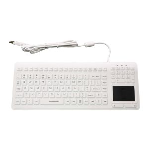 Anti Virus Medical Keyboard With Integrated Touchpad Completely Sealed IP68