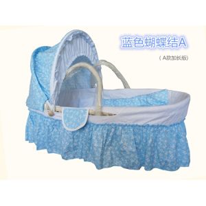 grass corn husk baby moses basket bed with liner set vehicle-mounted at home