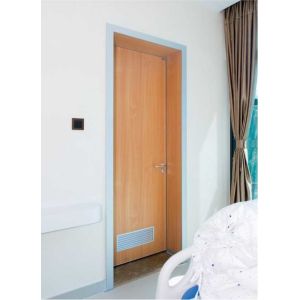 Aluminum Frame Melamine MDF Standard size hospital medical door design