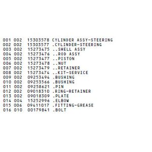 Cheap Terex OEM bushing 9253566 for steering cylinder 15303578 for sale