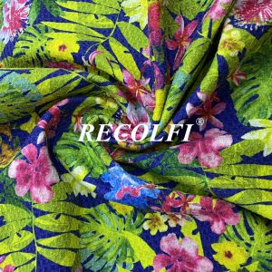 180gsm Activewear Made From Recycled Plastic Digital Printing Swim Towlling